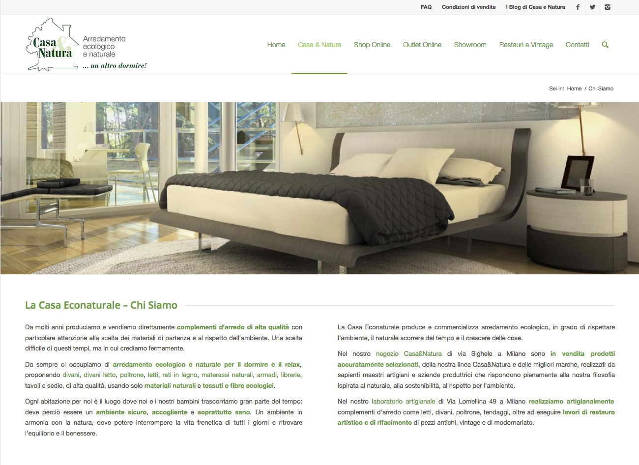 Web Design | eCommerce La Casa Econaturale