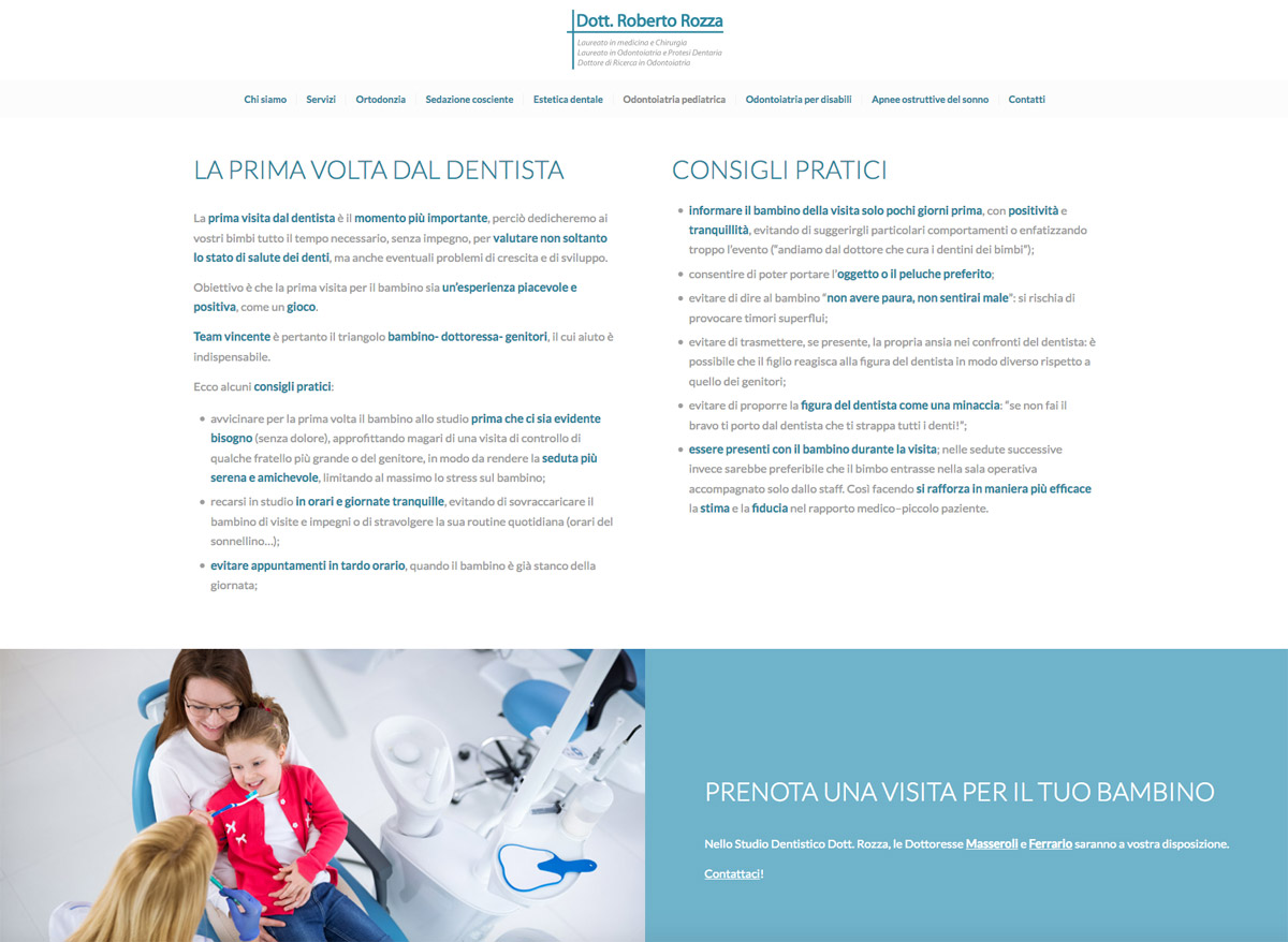 Studio Dentistisco Dott. Rozza | Odontoiatria Pediatrica